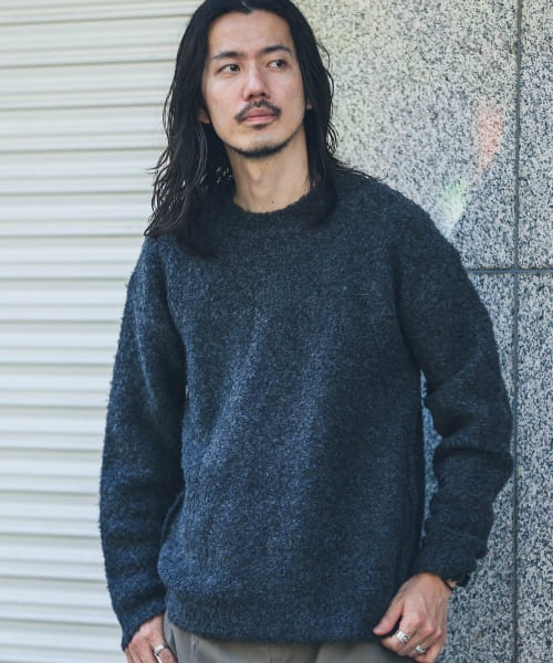 超美品！プルーレーベル黒白ニット セール】 ウォッシャブルウール混ニットプルオーバー （ニット