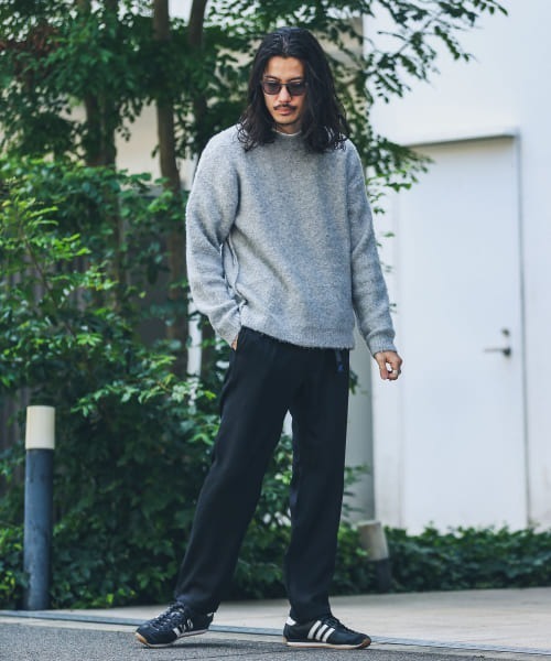 URBAN RESEARCH Sonny Label（アーバンリサーチサニーレーベル）の「ウール混ブークレニットプルオーバー（ニット/セーター・メンズ・ネイビー/グレー/チャコールグレー/グリーン/マスタード・MEDIUM/LARGE）」の8枚目の写真