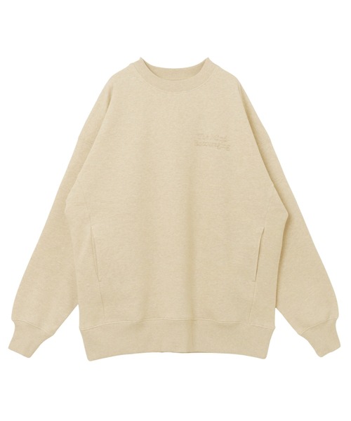 裏起毛エンブロイダリーロゴスウェットプルオーバー（スウェット