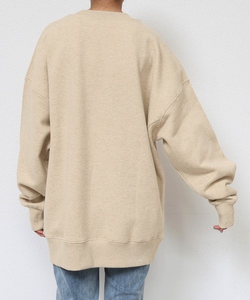 裏起毛エンブロイダリーロゴスウェットプルオーバー（スウェット