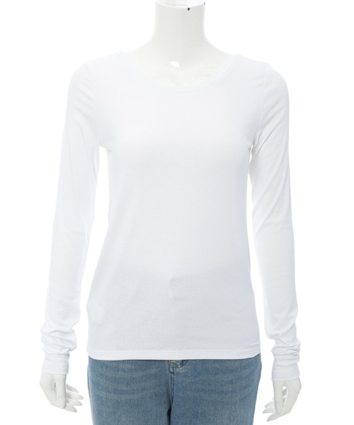 fifth（フィフス）の「2wayコンパクトトップス（Tシャツ/カットソー・レディース・ブラック/ホワイト・S/M）」の3枚目の写真