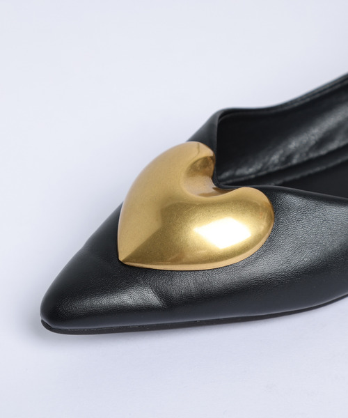 美品♡‪ ドルチェ&ガッバーナ パンプス ハートモチーフ ベロア イタリア製 AMELY（エミリー）の「ハートモチーフパンプス（パンプス）」 - WEAR
