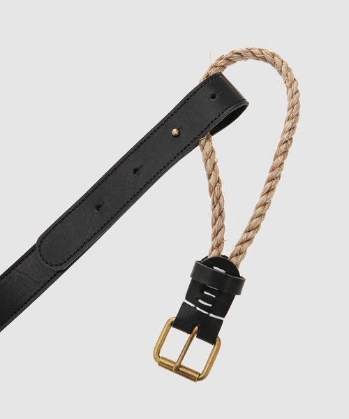 kolor BEACON(カラービーコン)の「24SBM-A04534(ベルト・メンズ・ブラック/キャメル・FREE)」の3枚目の写真