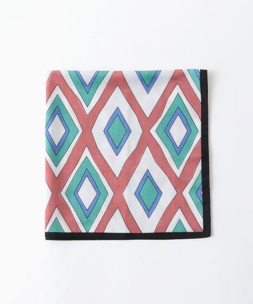 ROBERT FRASER（ロバートフレイザー）の「【ROBERT FRASER / ロバート フレイザー】パターンハンカチ2（バンダナ/スカーフ・メンズ・グリーン/B/ネイビー/バーガンディー/C/A・FREE）」の5枚目の写真