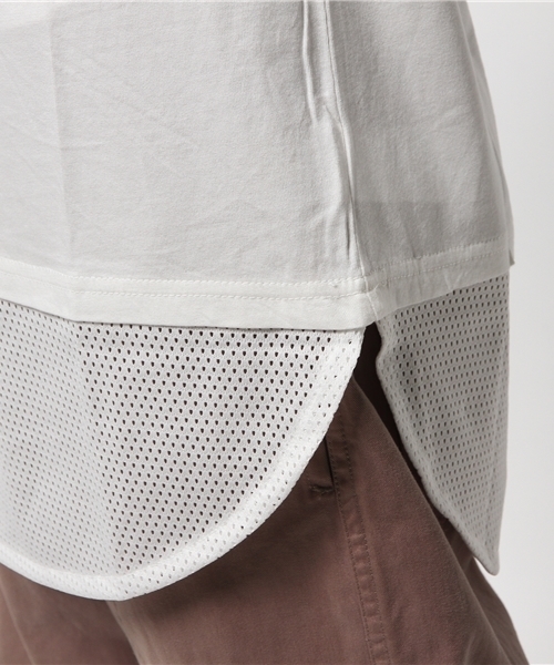 WEGO(ウィゴー)の「WEGO/メッシュ切替ラウンドTシャツ(Tシャツ/カットソー・メンズ・ブラック/レッド/ホワイト・LARGE/MEDIUM)」の9枚目の写真