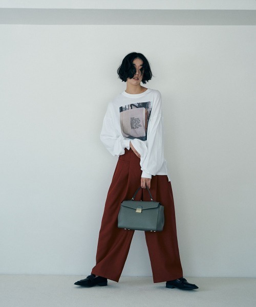 marjour（マージュール）の「PHOTO PRINT TEE（Tシャツ/カットソー・レディース・グレー/オフホワイト・M）」の12枚目の写真