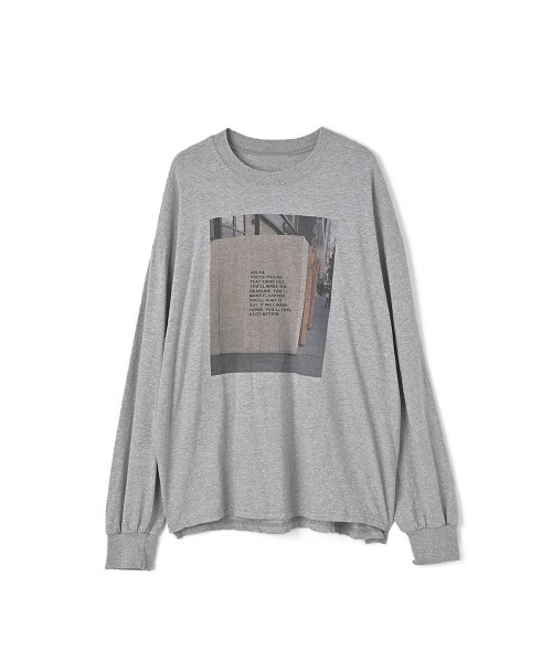 marjour（マージュール）の「PHOTO PRINT TEE（Tシャツ/カットソー・レディース・グレー/オフホワイト・M）」の16枚目の写真