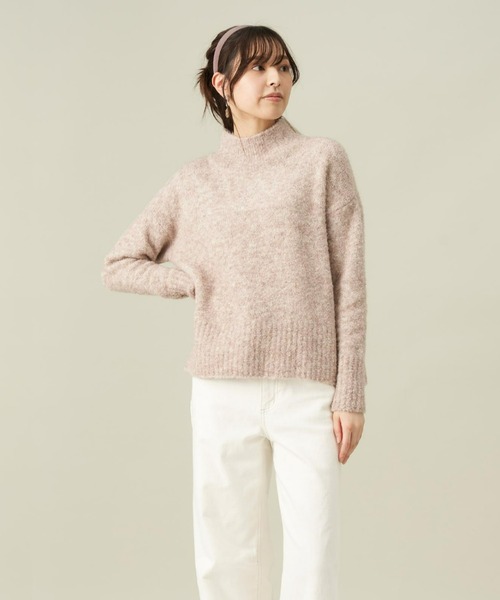 Pitta Re:)（ピッタリ）の「リングヤーンプルオーバーニット（ニット/セーター・レディース・ベージュ/ピンク・L/M）」の2枚目の写真