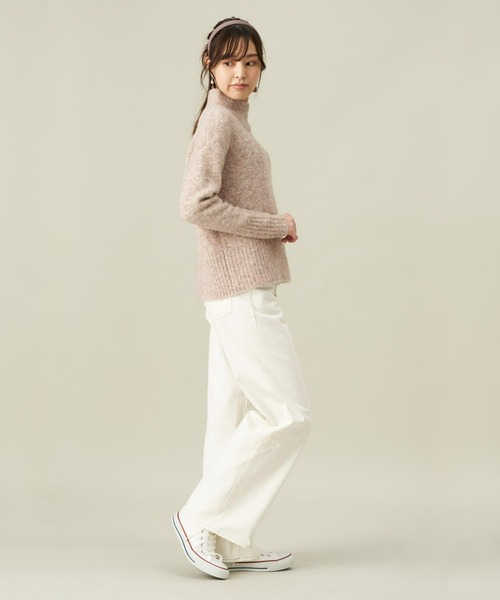 Pitta Re:)（ピッタリ）の「リングヤーンプルオーバーニット（ニット/セーター・レディース・ベージュ/ピンク・L/M）」の3枚目の写真