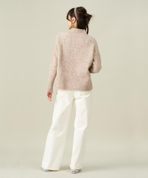 Pitta Re:)（ピッタリ）の「リングヤーンプルオーバーニット（ニット/セーター・レディース・ベージュ/ピンク・L/M）」の5枚目の写真