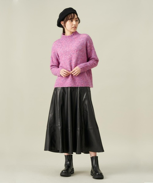 Pitta Re:)（ピッタリ）の「リングヤーンプルオーバーニット（ニット/セーター・レディース・ベージュ/ピンク・L/M）」の9枚目の写真