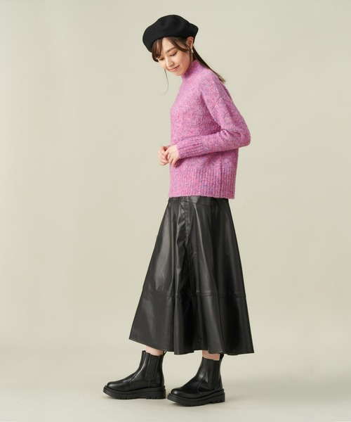 Pitta Re:)（ピッタリ）の「リングヤーンプルオーバーニット（ニット/セーター・レディース・ベージュ/ピンク・L/M）」の10枚目の写真