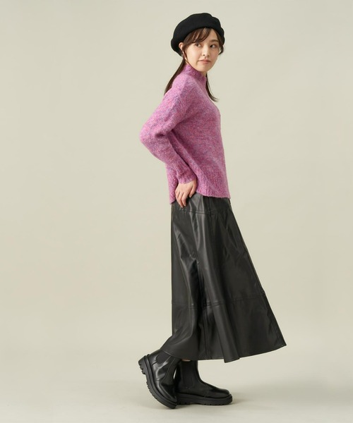 Pitta Re:)（ピッタリ）の「リングヤーンプルオーバーニット（ニット/セーター・レディース・ベージュ/ピンク・L/M）」の11枚目の写真