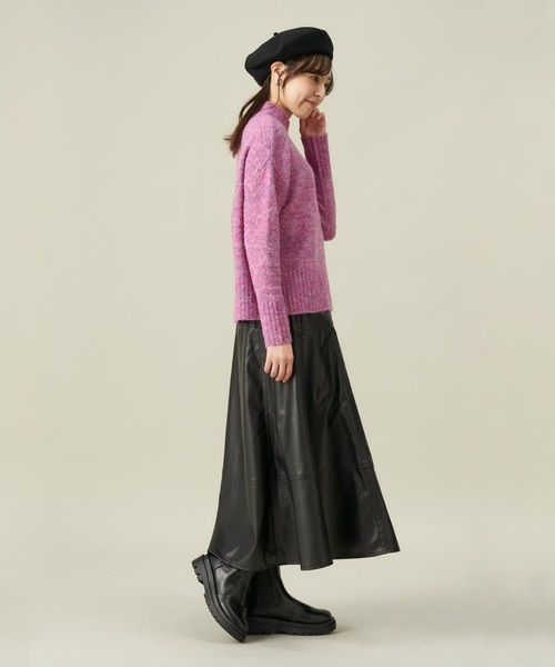 Pitta Re:)（ピッタリ）の「リングヤーンプルオーバーニット（ニット/セーター・レディース・ベージュ/ピンク・L/M）」の12枚目の写真