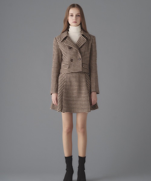 emiriawiz（エミリアウィズ）の「Houndstooth pattern skirt（スカート・レディース・ブラック/ブラウン・MEDIUM/SMALL）」の17枚目の写真