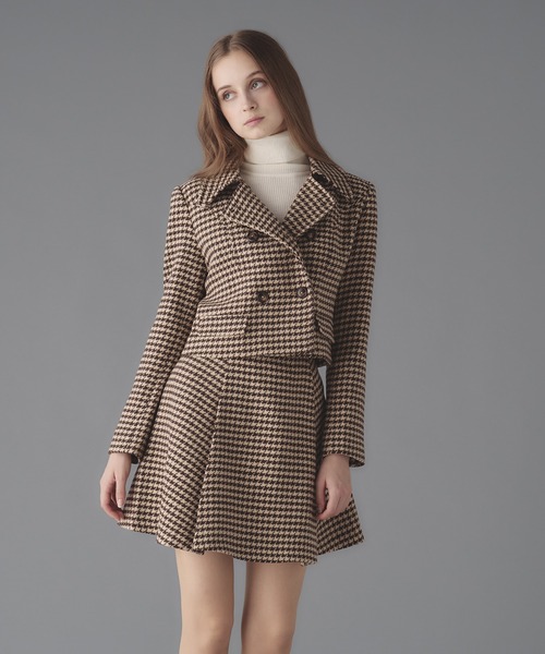 emiriawiz（エミリアウィズ）の「Houndstooth pattern skirt（スカート・レディース・ブラック/ブラウン・MEDIUM/SMALL）」の18枚目の写真