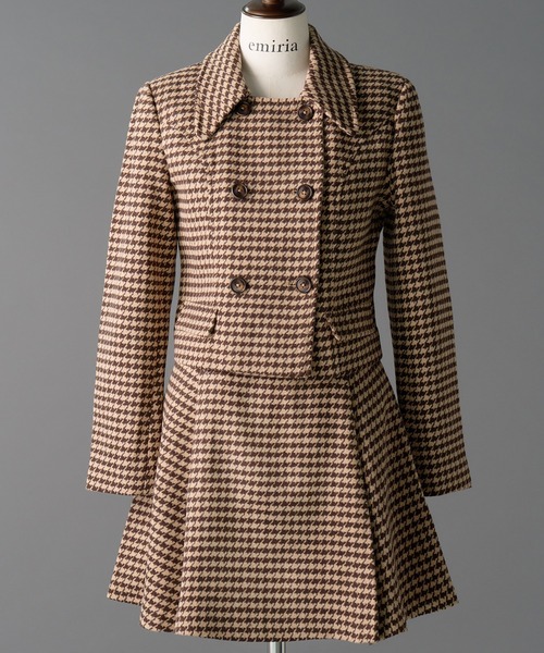 emiriawiz（エミリアウィズ）の「Houndstooth pattern skirt（スカート・レディース・ブラック/ブラウン・MEDIUM/SMALL）」の19枚目の写真