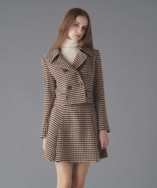 emiriawiz（エミリアウィズ）の「Houndstooth pattern skirt（スカート・レディース・ブラック/ブラウン・MEDIUM/SMALL）」の16枚目の写真