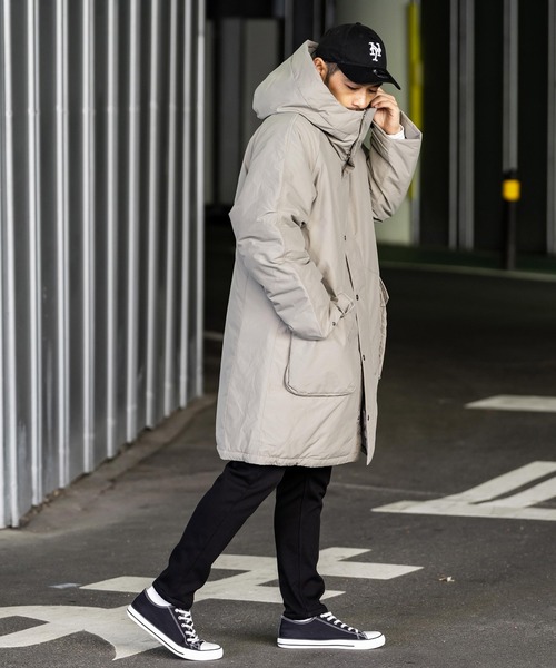 Audience（オーディエンス）の「Audience オーディエンス 60/40クロス Sorona Dupont 中綿 M-90モッズコート AUD7194（モッズコート・メンズ・ブラック/ブラウン/グレー/オリーブ/チャコールグレー・L/M）」の20枚目の写真