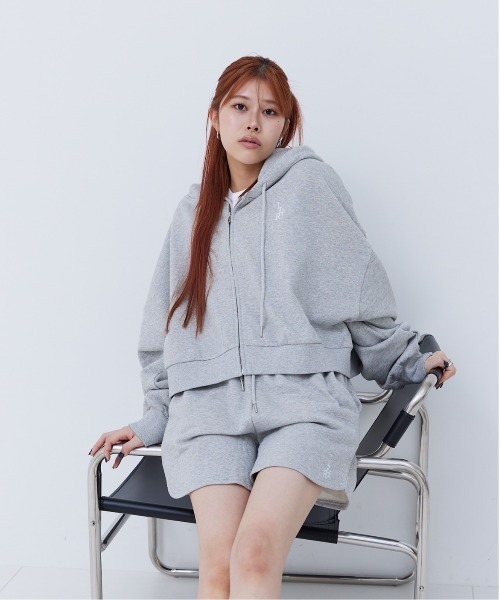 17HR（セブンティーンアワーズ）の「ショートジップパーカー（パーカー・レディース・ブラック/グレー・FREE）」の10枚目の写真