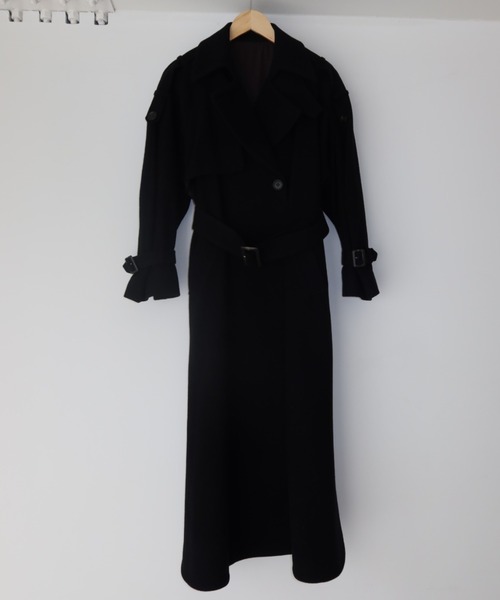 JOSE MOON（ジョゼムーン）の「WOOL COMFORTABLE TRENCH COAT/ウールコンフォータブルトレンチコート（トレンチコート・レディース・ブラック/ベージュ/モカ/ブラウン系その他/ライトグレー・FREE）」の18枚目の写真