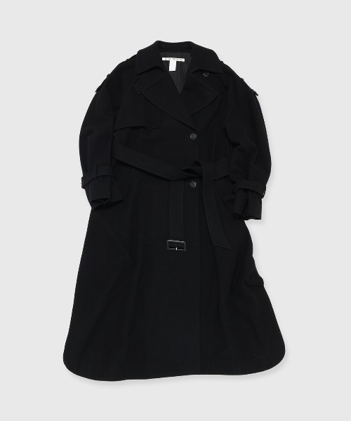 JOSE MOON（ジョゼムーン）の「WOOL COMFORTABLE TRENCH COAT/ウールコンフォータブルトレンチコート（トレンチコート・レディース・ブラック/ベージュ/モカ/ブラウン系その他/ライトグレー・FREE）」の21枚目の写真