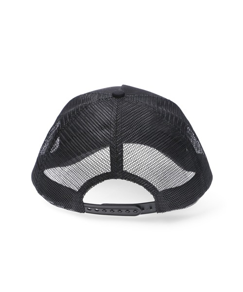 X-girl(エックスガール)の「SPRAY PRINT AND EMBROIDERY TRUCKER CAP(キャップ・レディース・ブラック/オリーブ/ベージュ・ONE SIZE)」の6枚目の写真