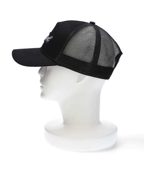 X-girl(エックスガール)の「SPRAY PRINT AND EMBROIDERY TRUCKER CAP(キャップ・レディース・ブラック/オリーブ/ベージュ・ONE SIZE)」の12枚目の写真