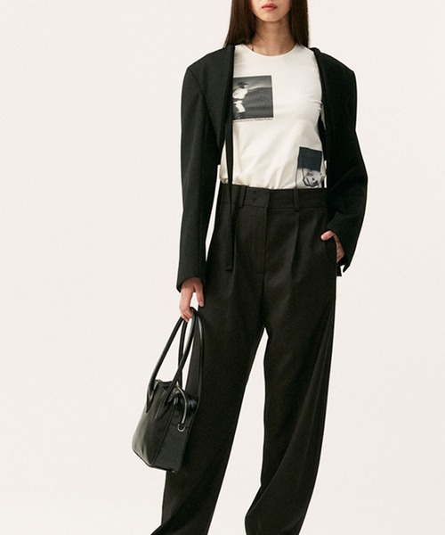 florist（フローリスト）の「【2WAY/3WAY】エナメル調PUレザースクエアボストンバッグ/ショルダーバッグ（ボストンバッグ・レディース・レッド/ブラック・FREE）」の8枚目の写真