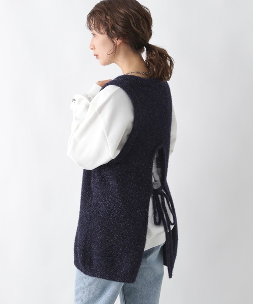 LEPSIM(レプシィム)の「ラメチュニックベスト 993433(ベスト・レディース・グレー/ブラック・FREE)」の15枚目の写真