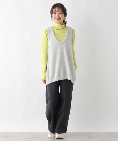 LEPSIM(レプシィム)の「ラメチュニックベスト 993433(ベスト・レディース・グレー/ブラック・FREE)」の12枚目の写真