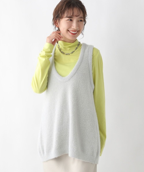 LEPSIM(レプシィム)の「ラメチュニックベスト 993433(ベスト・レディース・グレー/ブラック・FREE)」の16枚目の写真