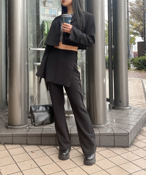 LVEU.（ラブユ.）の「【LVEU.】ダメージオフショルニットトップス / トップス ニット ダメージ オフショル オフショルダー クロップド ショート ブラック グレー（ニット/セーター・レディース・ブラック/グレー・FREE）」の17枚目の写真