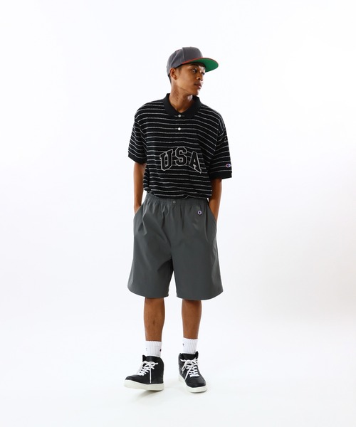 Champion(チャンピオン)の「【Champion/チャンピオン】メンズ アクションスタイル ショーツ(その他パンツ・メンズ・ベージュ/チャコール/ブラック・MEDIUM/X-LARGE/LARGE)」の8枚目の写真