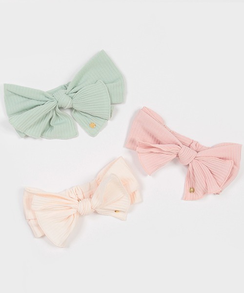 petit main（プティマイン）の「ヘアバンド（ヘアバンド・キッズ・ライトグリーン/アイボリー/ライトピンク・FREE）」の5枚目の写真