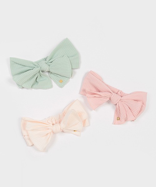 petit main（プティマイン）の「ヘアバンド（ヘアバンド・キッズ・ライトグリーン/アイボリー/ライトピンク・FREE）」の8枚目の写真