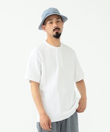 Healthknit | Healthknit × BEAMS PLUS / 別注 Honeycomb Thermal Henry Neck T-shirt(Tシャツ/カットソー)