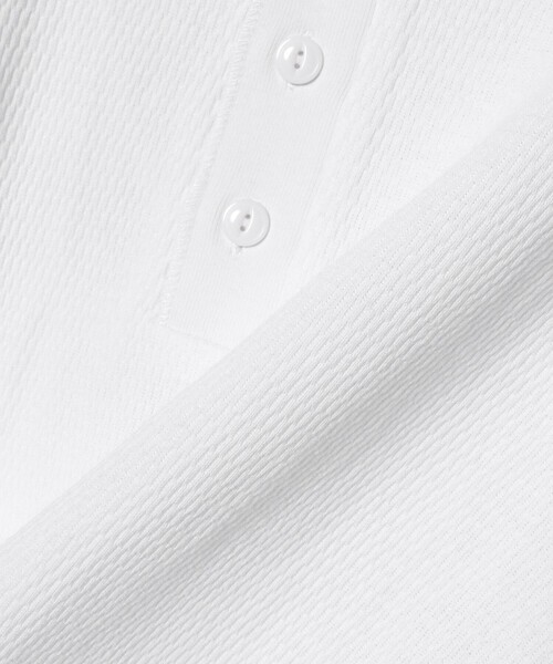 Healthknit(ヘルスニット)の「Healthknit × BEAMS PLUS / 別注 Honeycomb Thermal Henry Neck T-shirt(Tシャツ/カットソー・メンズ・ホワイト/ブラック系その他/カーキ・LARGE/MEDIUM/SMALL/X-LARGE)」の9枚目の写真
