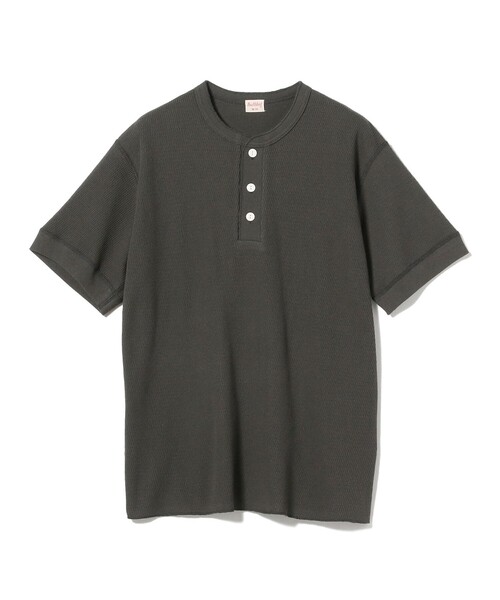 Healthknit(ヘルスニット)の「Healthknit × BEAMS PLUS / 別注 Honeycomb Thermal Henry Neck T-shirt(Tシャツ/カットソー・メンズ・ホワイト/ブラック系その他/カーキ・LARGE/MEDIUM/SMALL/X-LARGE)」の16枚目の写真