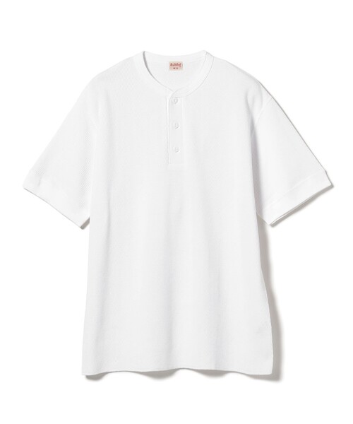 Healthknit(ヘルスニット)の「Healthknit × BEAMS PLUS / 別注 Honeycomb Thermal Henry Neck T-shirt(Tシャツ/カットソー・メンズ・ホワイト/ブラック系その他/カーキ・LARGE/MEDIUM/SMALL/X-LARGE)」の19枚目の写真