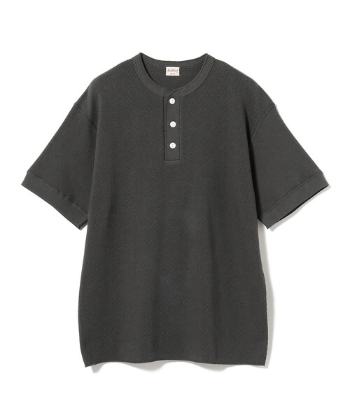 Healthknit(ヘルスニット)の「Healthknit × BEAMS PLUS / 別注 Honeycomb Thermal Henry Neck T-shirt(Tシャツ/カットソー・メンズ・ホワイト/ブラック系その他/カーキ・LARGE/MEDIUM/SMALL/X-LARGE)」の22枚目の写真