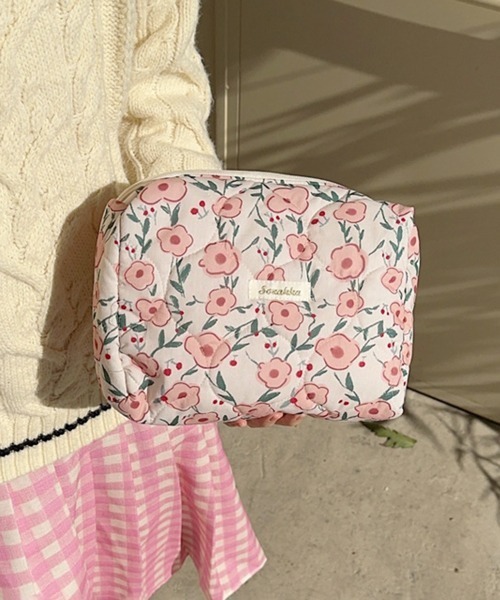 セール】Pochi Pouch/花柄 キルティング ポーチ（ポーチ）｜Pochi