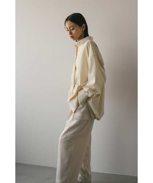 STYLEMIXER（スタイルミキサー）の「バックドロストビックシャツ（シャツ/ブラウス・レディース・ライトベージュ/サックスブルー・FREE）」の15枚目の写真