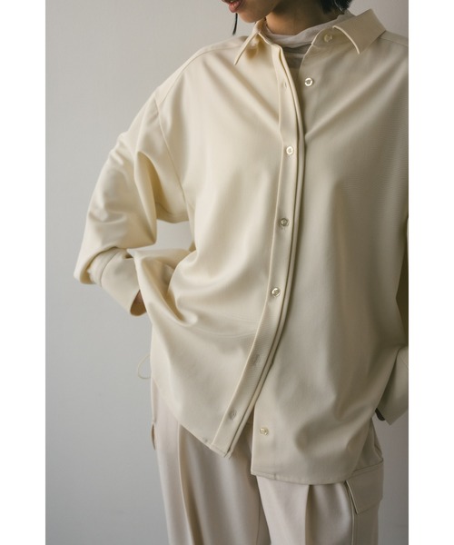 STYLEMIXER（スタイルミキサー）の「バックドロストビックシャツ（シャツ/ブラウス・レディース・ライトベージュ/サックスブルー・FREE）」の16枚目の写真