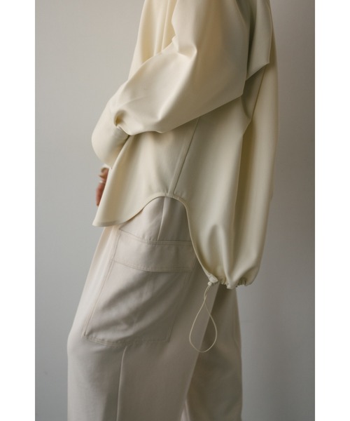 STYLEMIXER（スタイルミキサー）の「バックドロストビックシャツ（シャツ/ブラウス・レディース・ライトベージュ/サックスブルー・FREE）」の18枚目の写真