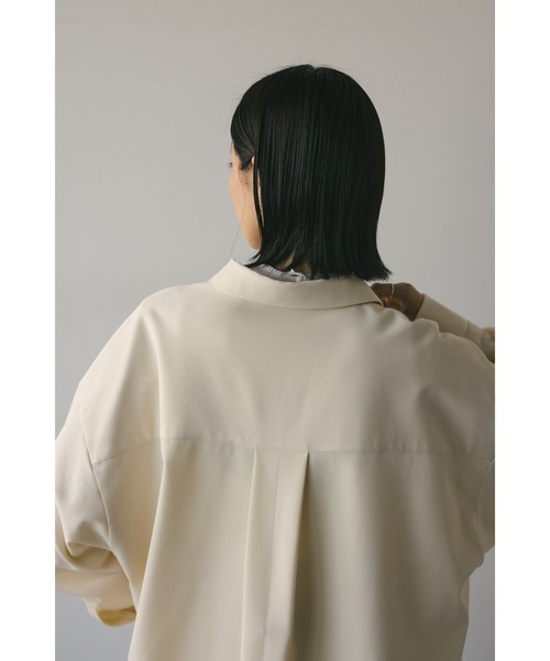 STYLEMIXER（スタイルミキサー）の「バックドロストビックシャツ（シャツ/ブラウス・レディース・ライトベージュ/サックスブルー・FREE）」の22枚目の写真