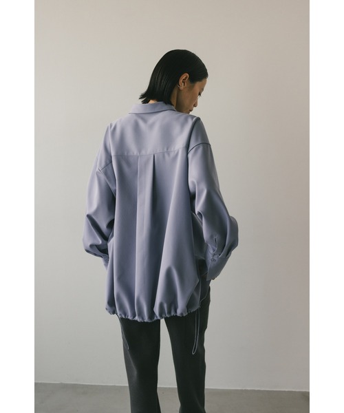 STYLEMIXER（スタイルミキサー）の「バックドロストビックシャツ（シャツ/ブラウス・レディース・ライトベージュ/サックスブルー・FREE）」の9枚目の写真