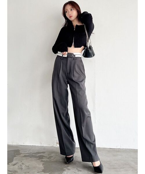 RESEXXY(リゼクシー)の「ダブルウエストストレートパンツ(その他パンツ・レディース・チャコールグレー/イエロー/ベージュ・SMALL/MEDIUM)」の14枚目の写真