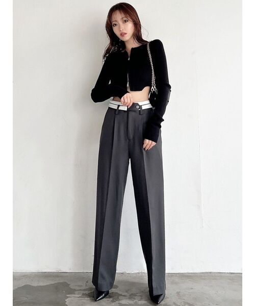 RESEXXY(リゼクシー)の「ダブルウエストストレートパンツ(その他パンツ・レディース・チャコールグレー/イエロー/ベージュ・SMALL/MEDIUM)」の16枚目の写真