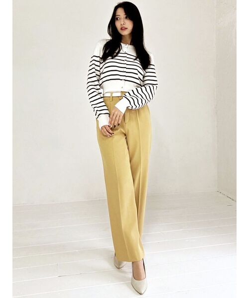 RESEXXY(リゼクシー)の「ダブルウエストストレートパンツ(その他パンツ・レディース・チャコールグレー/イエロー/ベージュ・SMALL/MEDIUM)」の17枚目の写真